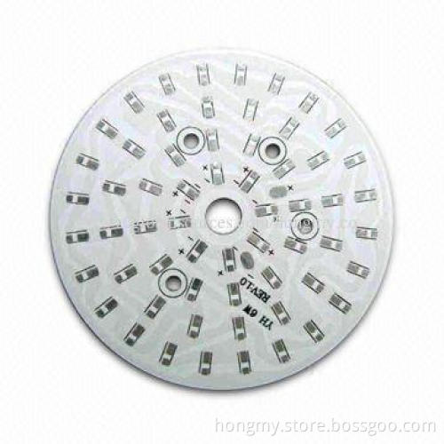 LED Aluminum PCB with White Solder Mask, Immersion Silver